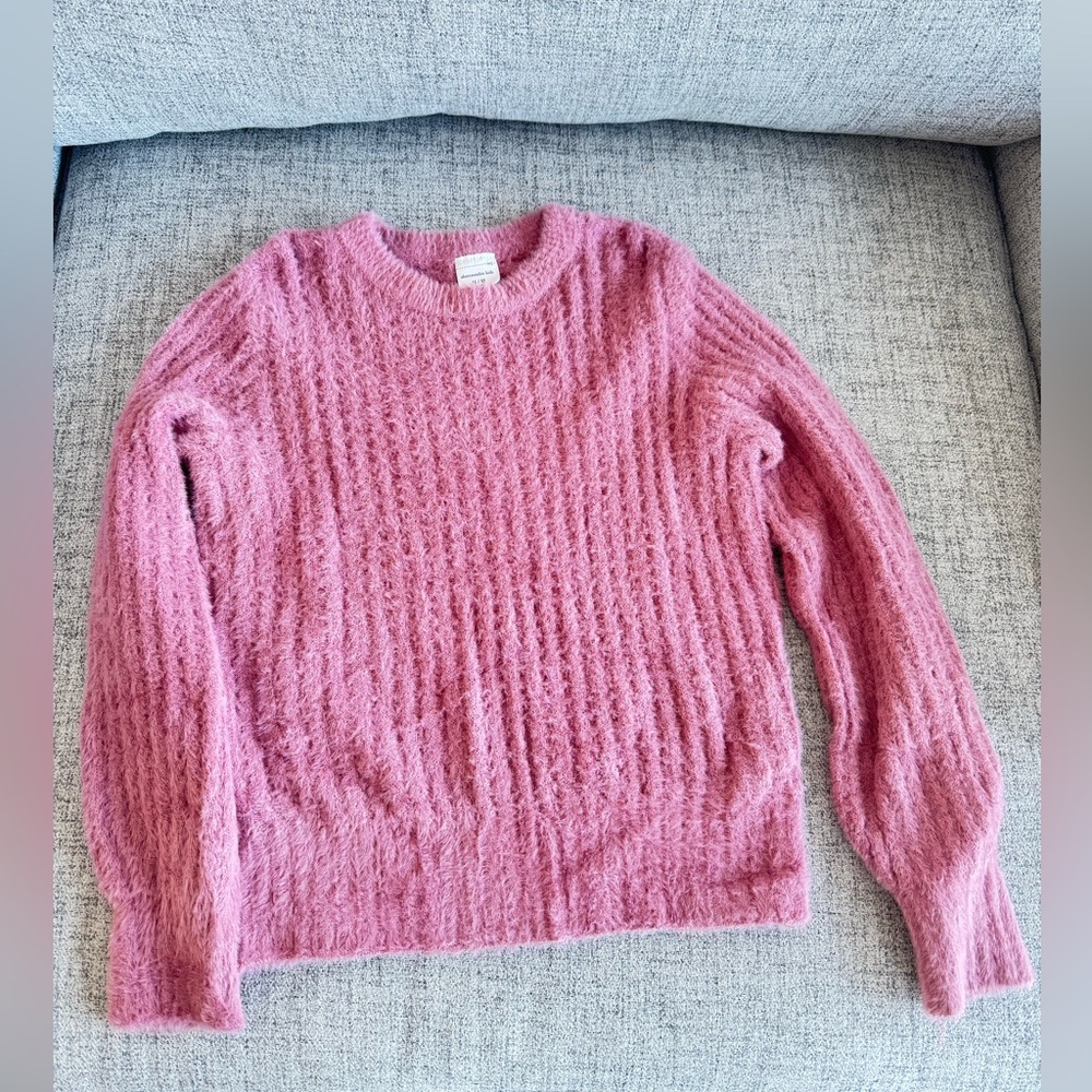 Abercrombie Kids Textured Pink Sweater